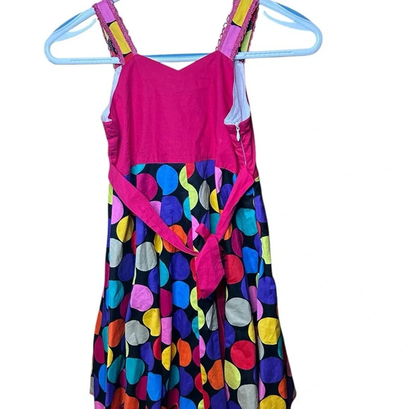 Richie House Big Girls'  Multicolored Dot Dress  Size 7/8 - Picture 2 of 6